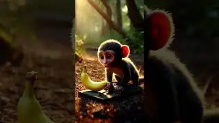 Will this Monkey Escape or Fall for It? 🪤😬#shorts #aivideo #MonkeyEscape #Natureget