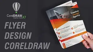 #128 CorelDraw Tutorial  How to make Corporate flyer design in CorelDraw x7   skill army