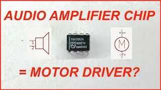 An audio amp can drive a motor?