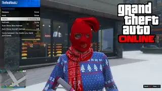 GTA 5 Online - CHRISTMAS PRESENT! New Stocking Cap Exclusive Mask! (Holiday Festive Update Mask DLC)