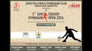 Day 3 - Court 2 - Rajiv Plastic - 5th Juhu Gymkhana Squash Open 2026