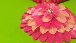 Handmade Pink Floral Necklace Set | Fish Scale Jewelry | Silk Thread Necklace with Earrings