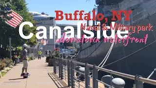 Canalside, Buffalo waterfront, naval & military park, NY