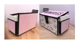 How To Make A Paper Craft Memories Keepsake Gift Box by Craftywafty