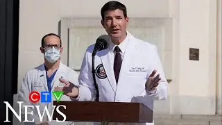White House physician Sean Conley dodges questions about U.S. President Trump's health