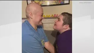 10-year-old girl shaves head to support her mom going through cancer treatments