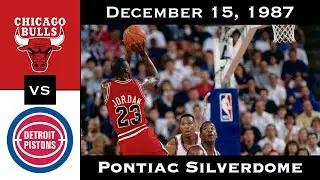 (Nearly) Full Game: A War of Attrition | Bulls vs Pistons (December 15, 1987)
