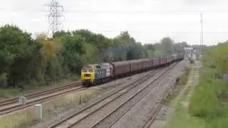 (HD) 47580 'TnT 47802 Thrash Past North Stafford Junction 18/10/15.