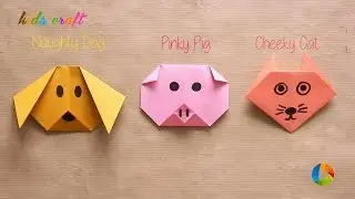 DIY Origami Animal Faces | Easy Paper Craft Tutorial for All Ages