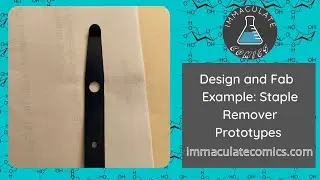 Design considerations and fabrication of comic book staple removal tools
