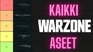 ARVOSTELLAAN KAIKKI WARZONEN ASEET TIER LISTALLA!! (YLI 100 ASETTA) | WARZONE SUOMI