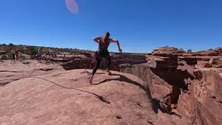 cliff jump (400ft) Moab, Utah