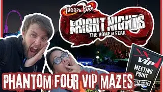 Thorpe Park Fright Nights 2025 Vlog: VIP Maze Tour - Survival Games, Stitches, Dead Beat & Trailers