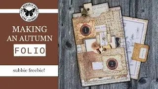 Making a Junk Journal Folio for Autumn - Jumping in and having fun!