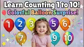 Learn Numbers 1 to 10 for Kids | Fun Counting Balloons Video 🎈 Educational Animation| Kaysartoons