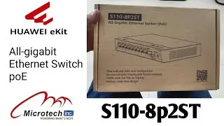 @microtech-inc All gigabit Ethernet Switch Poe. S110-8p2ST. Available 