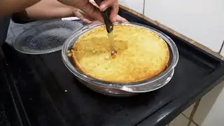 PREPARANDO BOLO DE INHAME COM COCO