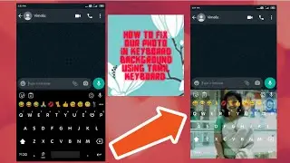 How to fix our photo in keyboard background | Using tamil keyboard app | Rose ni