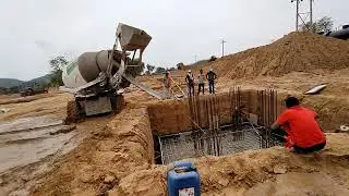 Tower foundation casting