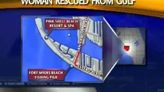 Woman saved off of Fort Myers beach