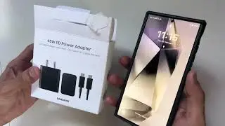 Samsung Galaxy S24 Ultra | Samsung Original 45W Power Adapter Charger | Super Fast Charging