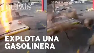 Una EXPLOSI&Oacute;N levanta el suelo de una GASOLINERA en ARABIA SAUDI