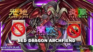 RED DRAGON ARCHFIEND DECK WITH FLOODGATE DINOMORPHIA FOR DUEL TRIANGLE EVENT! YUGIOH! MASTER DUEL