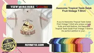 Awesome Tropical Taste Salak Fruit Vintage T-Shirt
