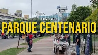 Parque Centenario Buenos Aires 🇦🇷 | Peaceful City Park & Urban Nature in 8K
