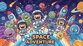 Space Adventure | Fun Cosmic Learning Song for Kids | Animagic Studio