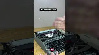 How to use all functions on a 1960&rsquo;s Antares Parva vintage ultra-portable typewriter
