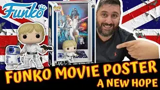 Funko Movie Poster - Star Wars A New Hope - Luke Skywalker & R2D2