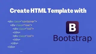 Create html template easily with bootstrap 5