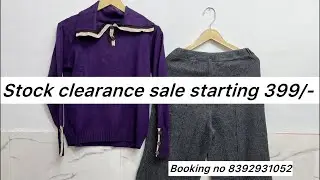 Stock clearance sale Booking no 8392931052,9871385222