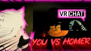 I Spent 24 Hours In The Homer Simpson Horror Game ~ You Vs Homer Vrchat