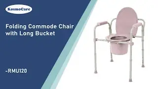 KosmoCare Commode Chair with Long Bucket & Splash Guard - Features (RMU120)