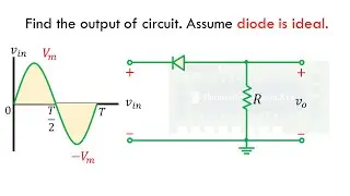 Diode Clipper Circuit 1 - Simple Positive Diode Series Clipper