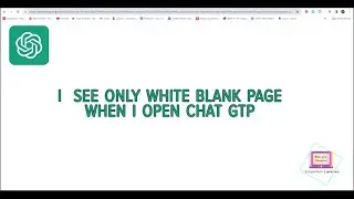 Fix White Blink Page Issue on ChatGPT | Troubleshooting Tutorial
