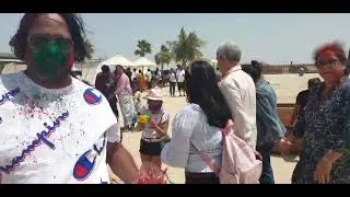 Our first holi celebration at Abu Dhabi 🥰🥰❤❤🌈😍