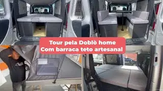 Doblò motor home com barraca teto artesanal