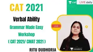 Grammar Made Easy - Workshop ( CAT 2021/ CMAT 2021) l Unacademy CAT l CAT 2021