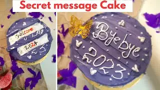 Trending secret message cake |New year cakes 2024 |fatimacuisine2020