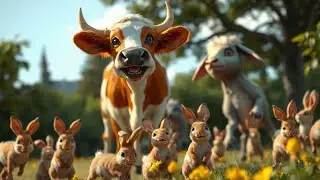 Coco Cow Dances Around | Fun Animal Dance Song for Kids | Nursery Rhymes and Baby Songs