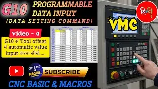 1.Automatic tool offset data input in VMC using G10 Data Setting Command | @CNCBASICMACROS ​