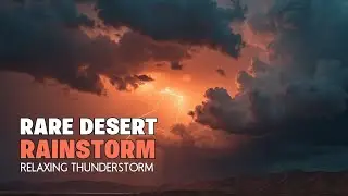 Desert Oasis Thunderstorm: Rare Rain Phenomenon 🌧️⚡