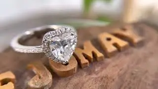 Heart shape ring 💍 | TejomayGems | #proposalring #diamondring #antiquejewellery