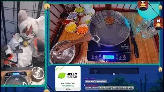 [VOD] Fursuit Cooking Stream with Hello Fresh! Thai Turkey Curry Soup! #ad