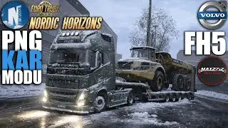 EN GERÇEKÇİ KAR MODU !! FH5 GERÇEK MOTOR SESİ İLE YOLLARA DEVAM | ETS2 NORDIC HORIZONS #16 !!