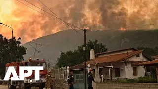 Helicopters Battle Raging Wildfires in Greece Amid Relentless Heatwave | APT