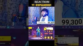 LIVE REACTION ON MY ID☠️#shortsfeed #freefire #foryou #foryoupage #shorts #bpgamer